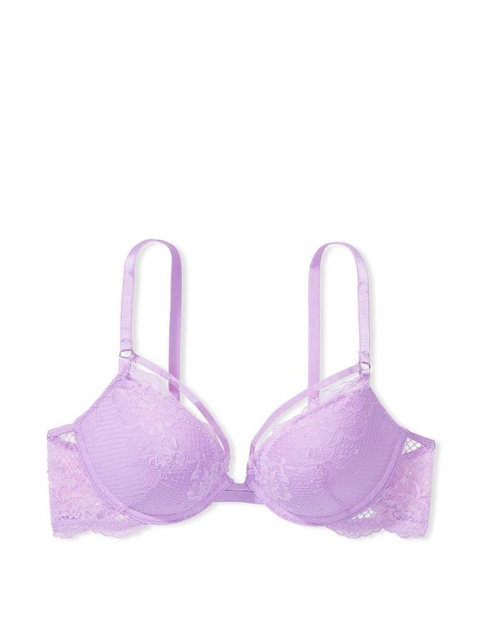 Victoria's Secret Strappy Fishnet Lace Push-Up Bra - Image 3