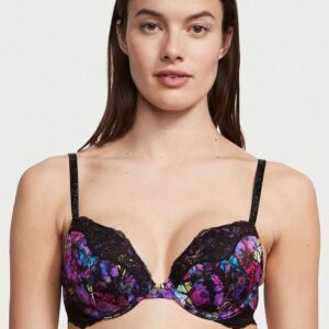 Victoria's Secret Shine Strap Lace Trim Push-Up Bra