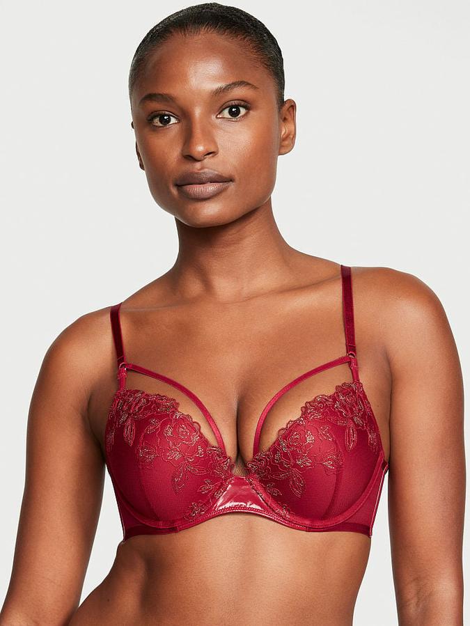 Victoria's Secret Midnight Affair Embroidery Push-Up Bra