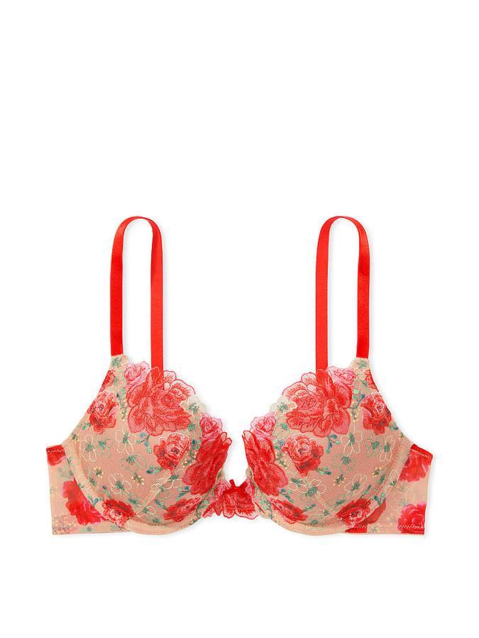 Victoria's Secret Lightly Lined Floral Embroidery Demi Bra - Image 3