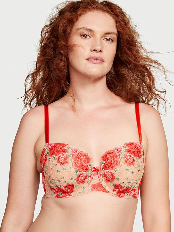 Victoria's Secret Lightly Lined Floral Embroidery Demi Bra