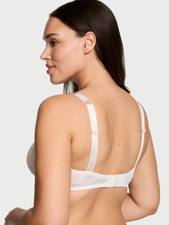 Victoria's Secret Shine Strap Unlined Low-Cut Lace Demi Bra - Image 2