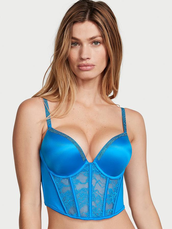 Victoria's Secret Bombshell Shine Strap Push-Up Corset Top