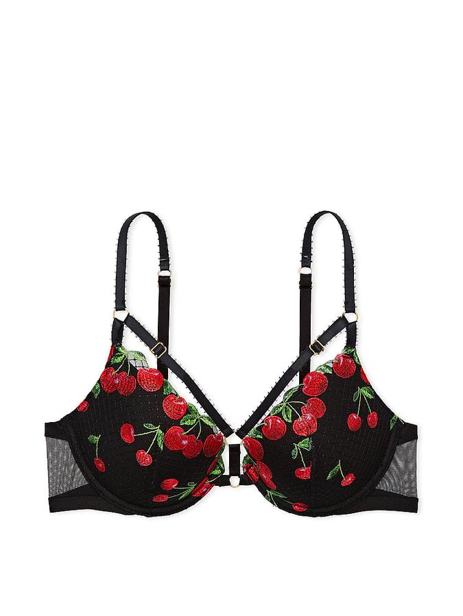 Victoria's Secret Cherry Embroidery Push-Up Bra - Image 3