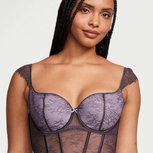 Victoria's Secret Lace Cap-Sleeve Corset Top