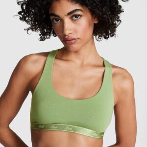 Victoria's Secret Cotton Logo Racerback Bralette