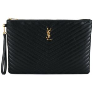 Saint Laurent Monogram quilted document holder