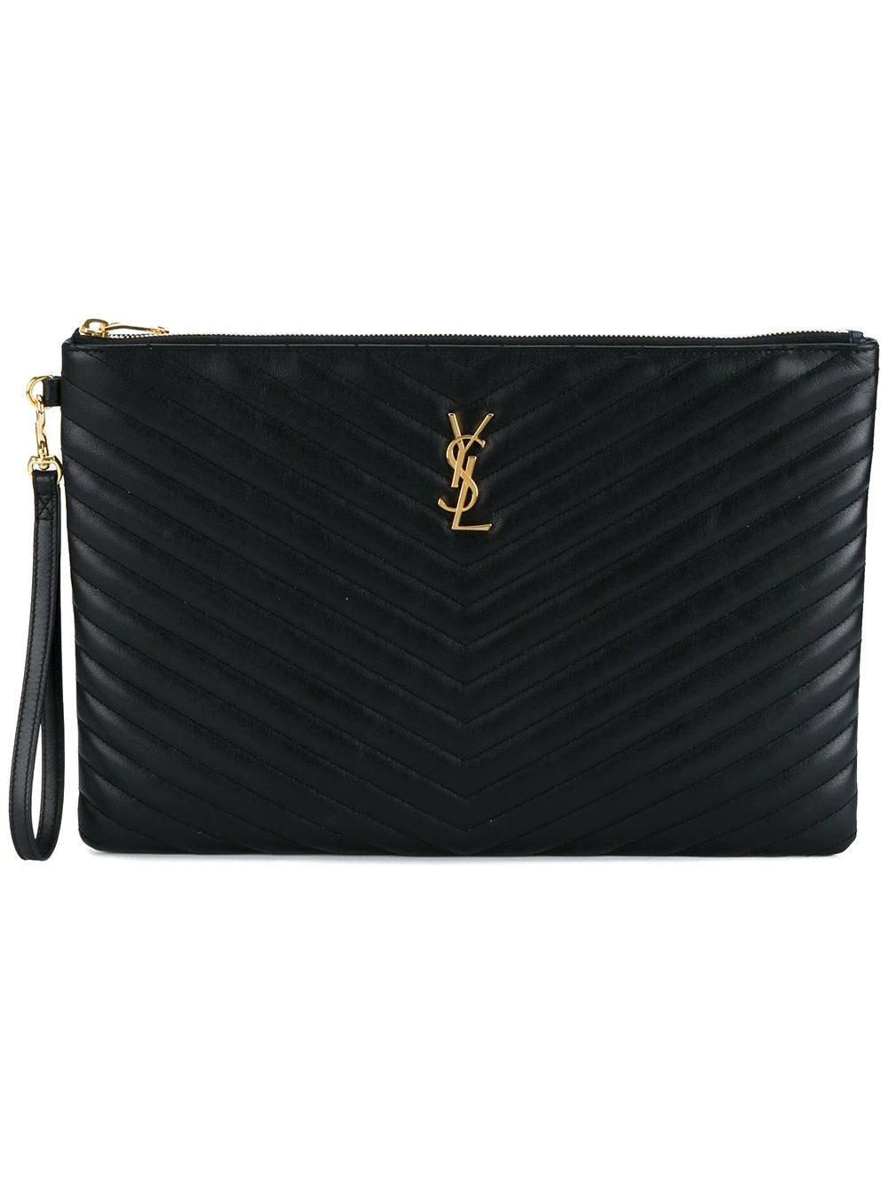 Saint Laurent Monogram quilted document holder