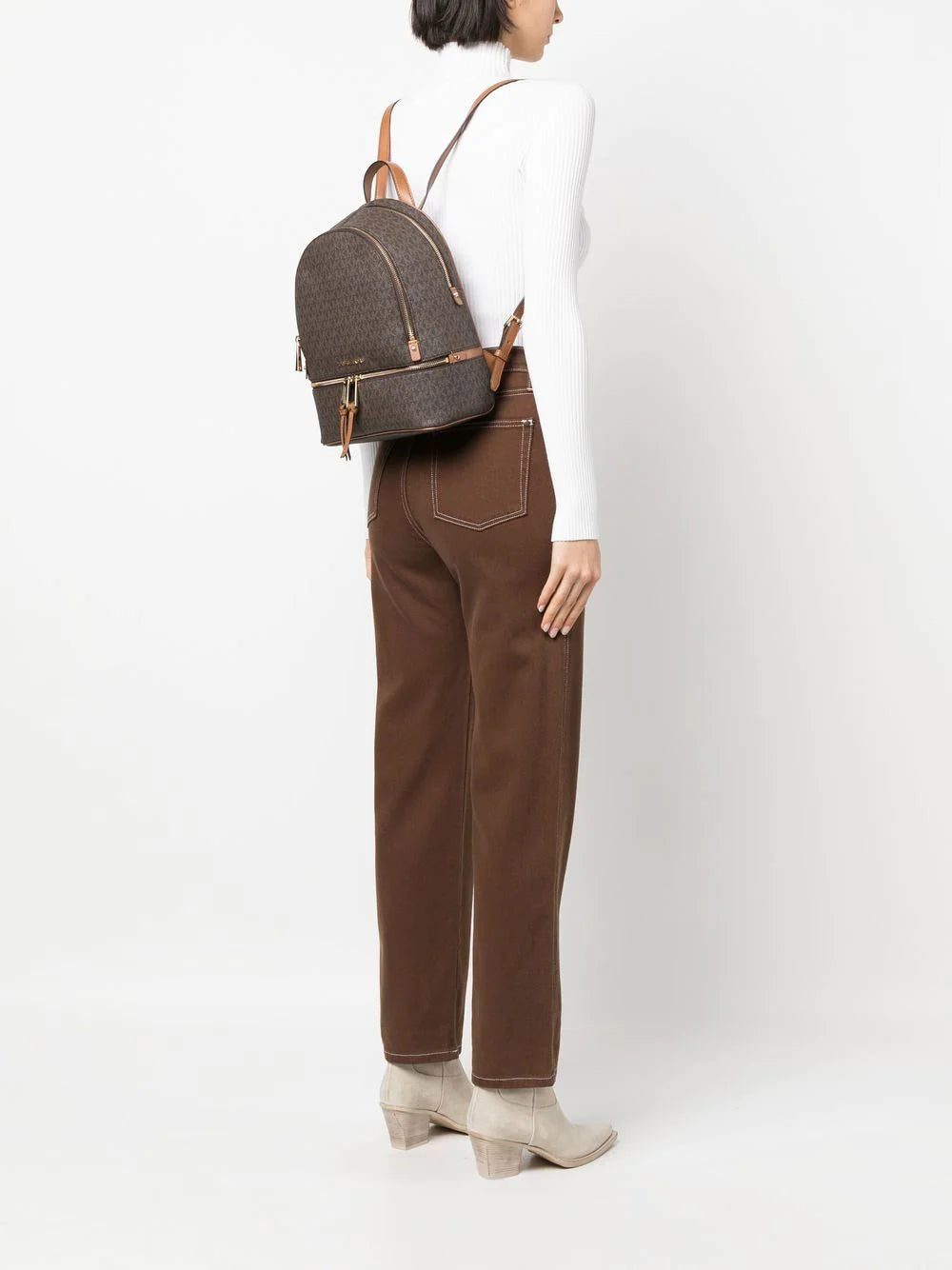 Michael Michael Kors medium Rhea logo-print backpack - Image 6