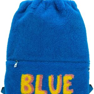 Fendi Blue slogan backpack