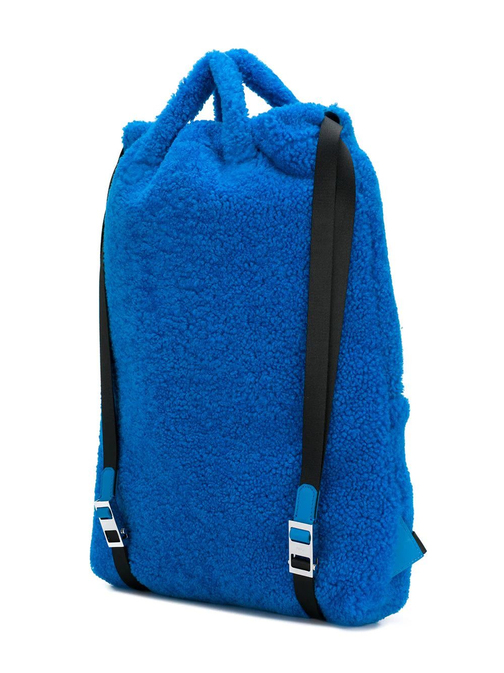 Fendi Blue slogan backpack - Image 3