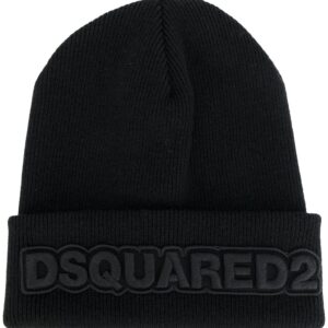 DSQUARED2 logo embroidered beanie
