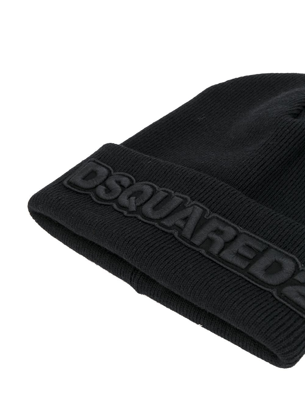 DSQUARED2 logo embroidered beanie - Image 2