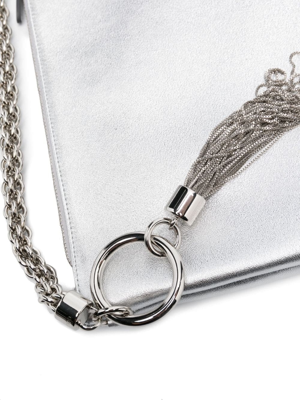 Jimmy Choo Callie metallic tassel clutch - Image 4