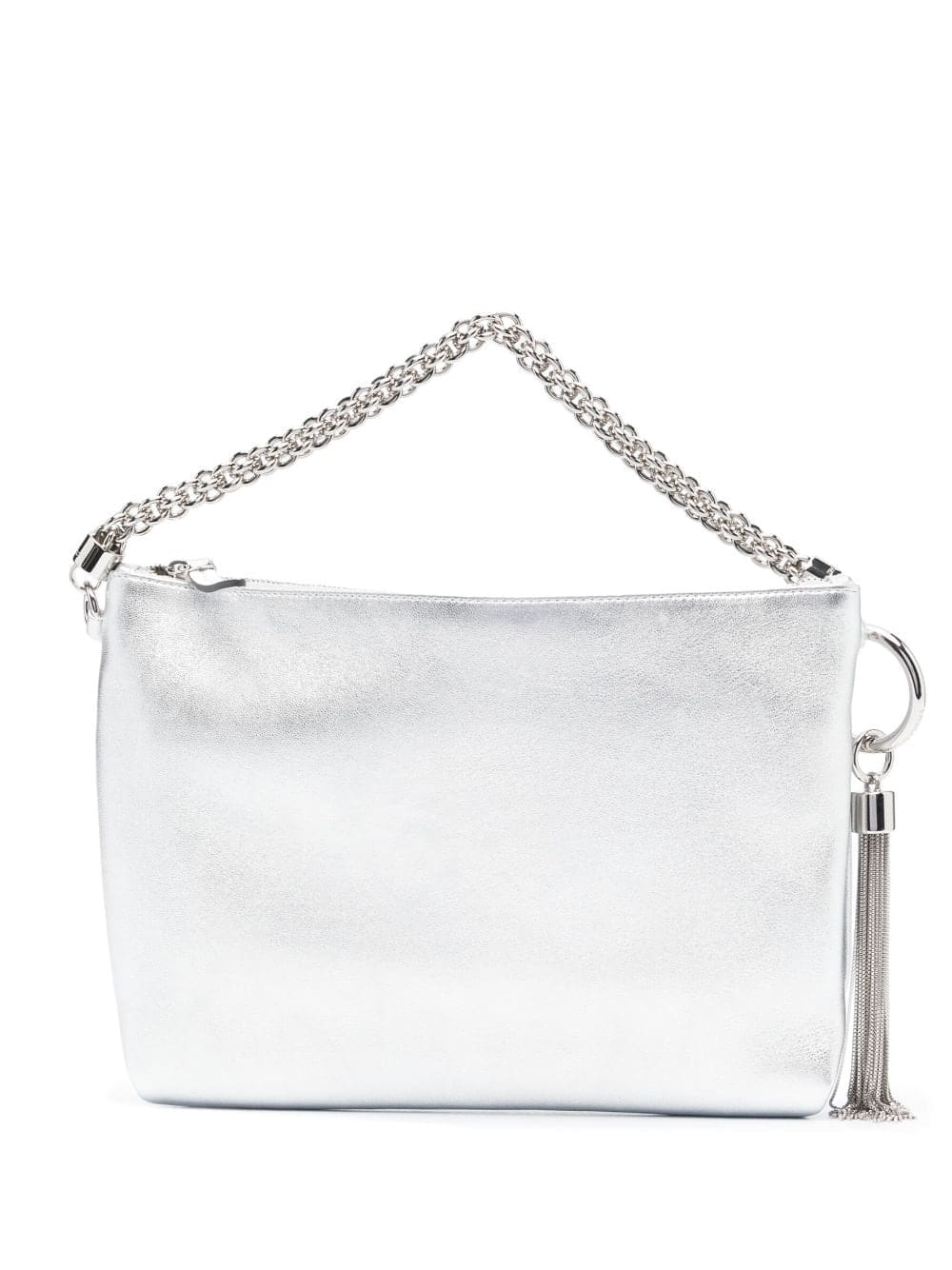 Jimmy Choo Callie metallic tassel clutch