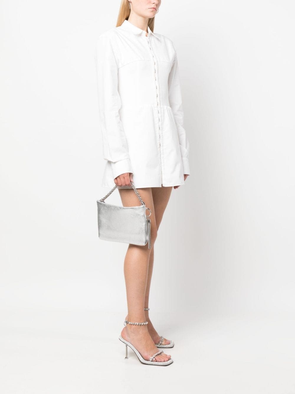 Jimmy Choo Callie metallic tassel clutch - Image 2