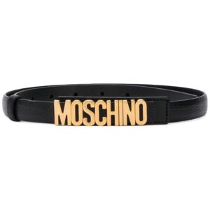 Moschino  logo plaque belt