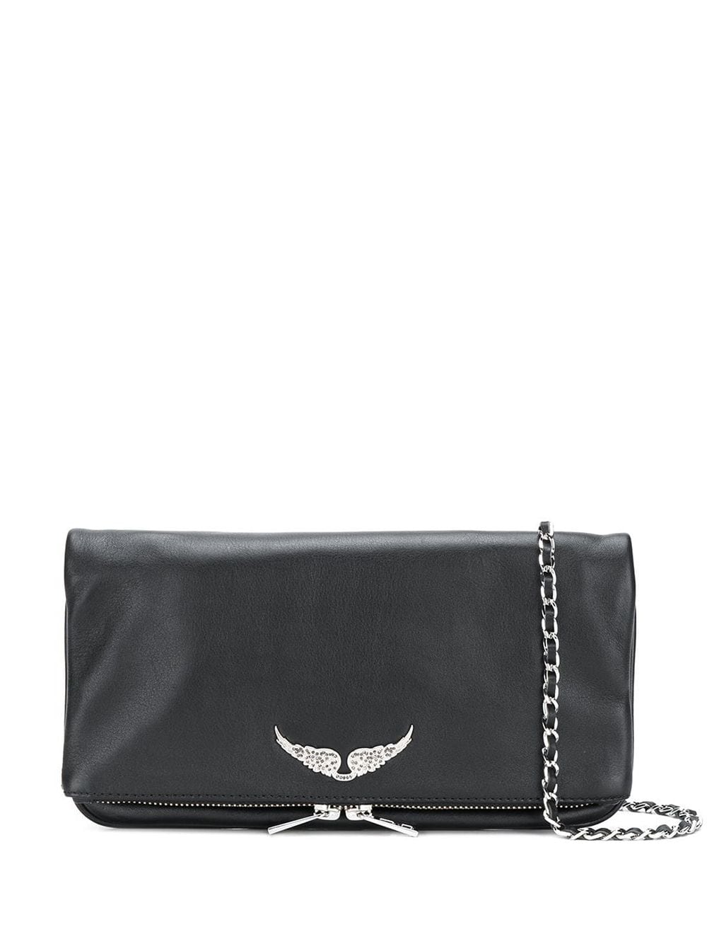 Zadig&Voltaire foldover zipped clutch