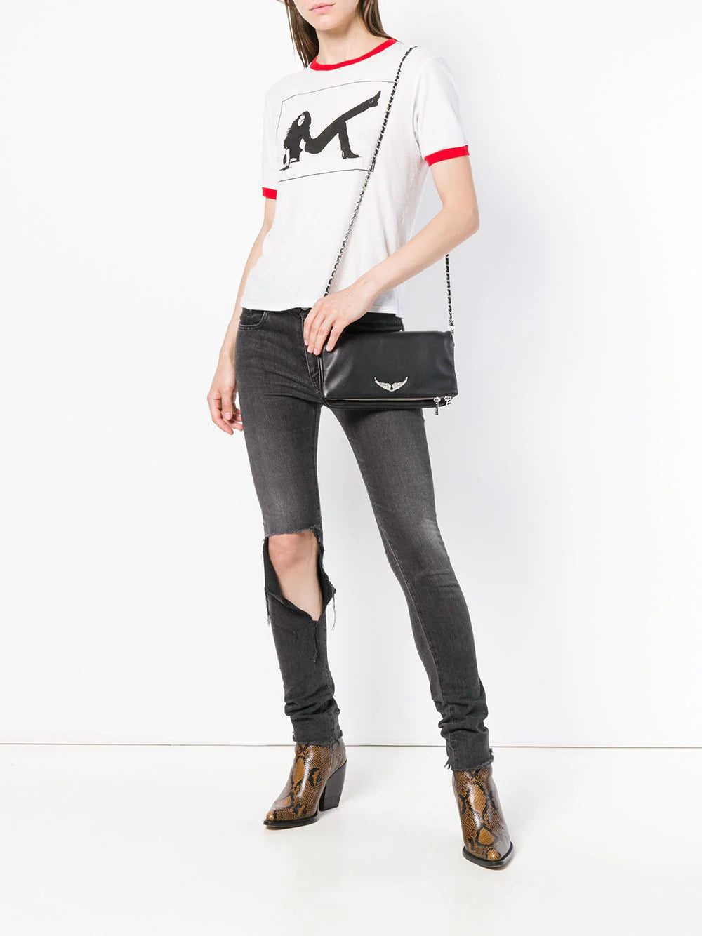 Zadig&Voltaire foldover zipped clutch - Image 2