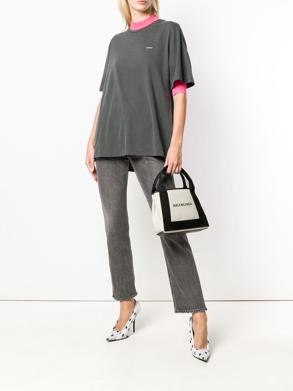 Balenciaga Navy XS Cabas tote bag - Image 2