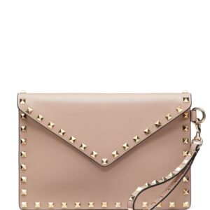 Valentino Garavani Rockstud leather clutch bag