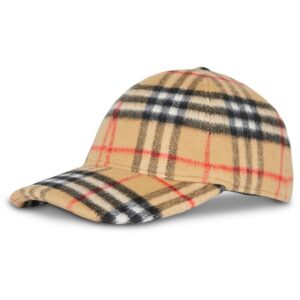 Burberry Vintage Check Wool Baseball Cap