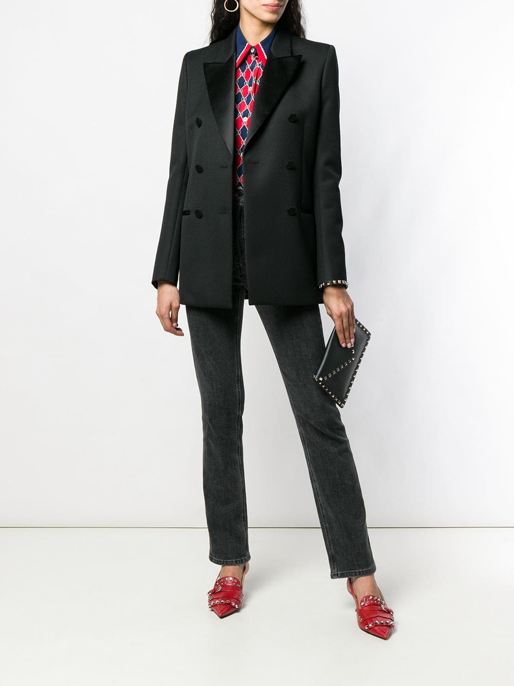 Valentino Garavani Rockstud envelope clutch - Image 2