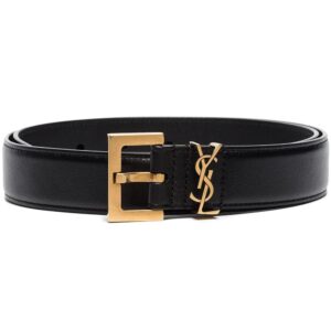Saint Laurent  Monogram square-buckle belt