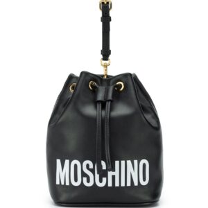 Moschino logo bucket bag