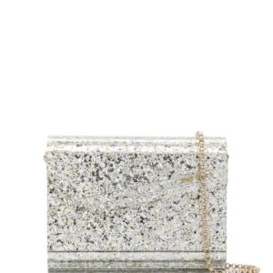 Jimmy Choo Candy glitter-detailing clutch
