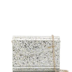 Jimmy choo Candy glitter-detailing clutch