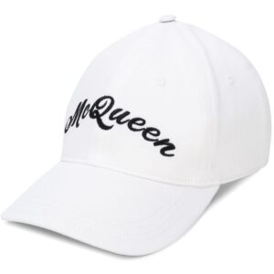 Alexander McQueen logo embroidered baseball hat
