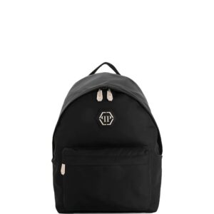 Phillip plein logo plaque backpack