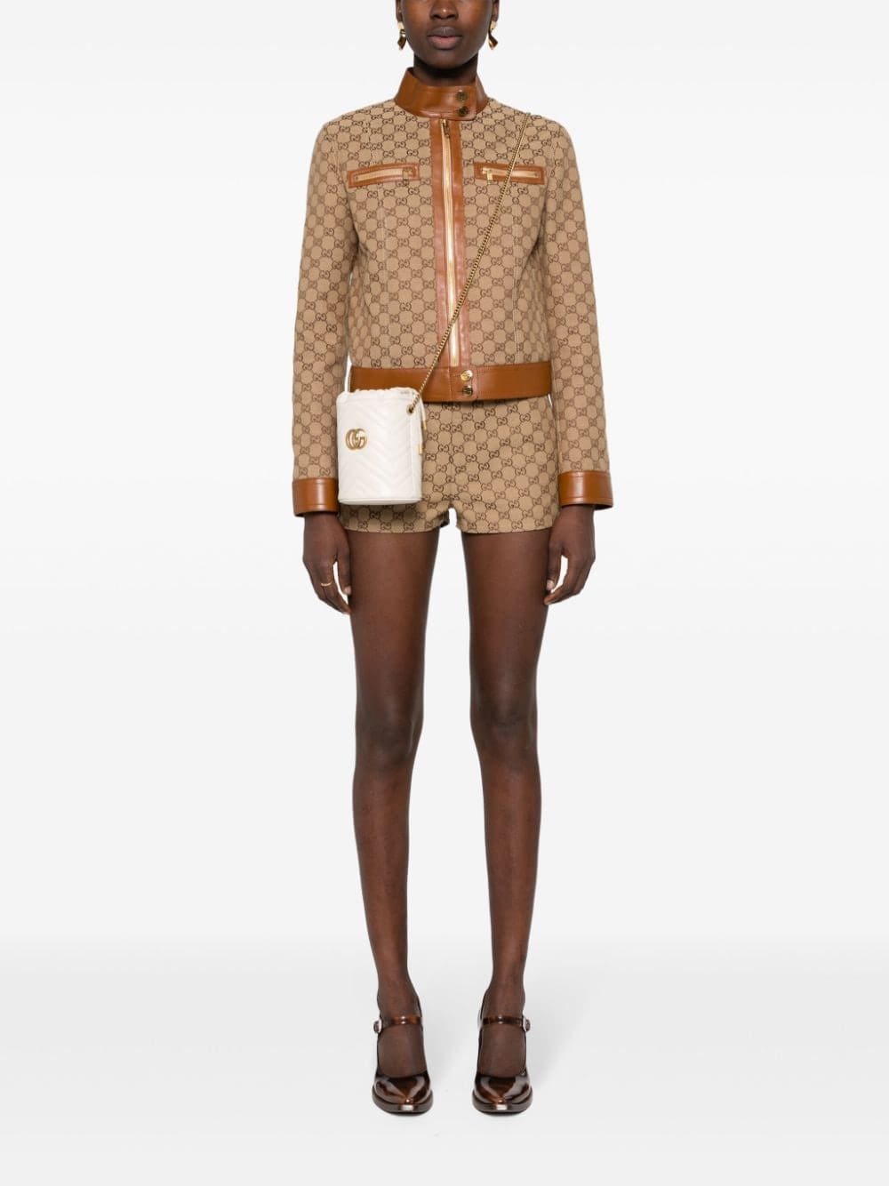 Gucci mini GG Marmont leather bucket bag - Image 2