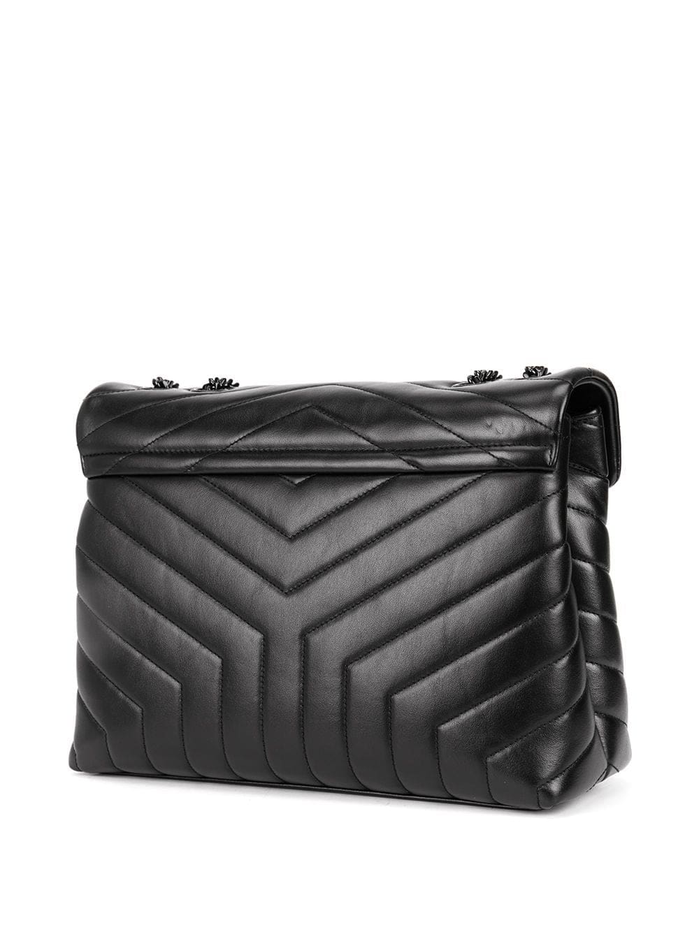 Saint Laurent Loulou quilted logo plaque bag - Image 3