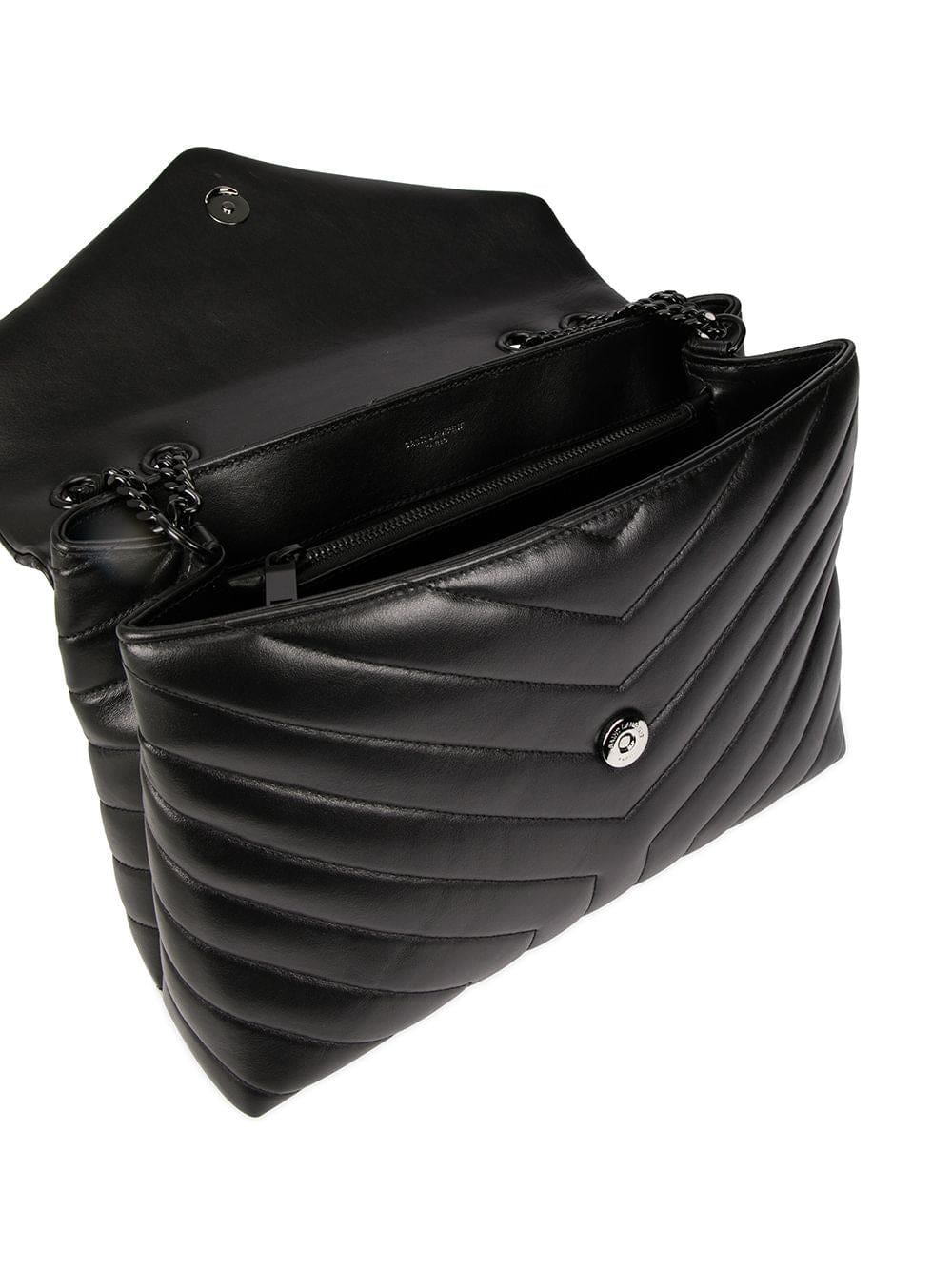 Saint Laurent Loulou quilted logo plaque bag - Image 5
