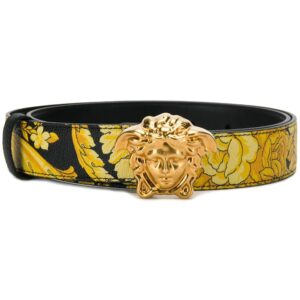 Versace  Hibiscus-print belt