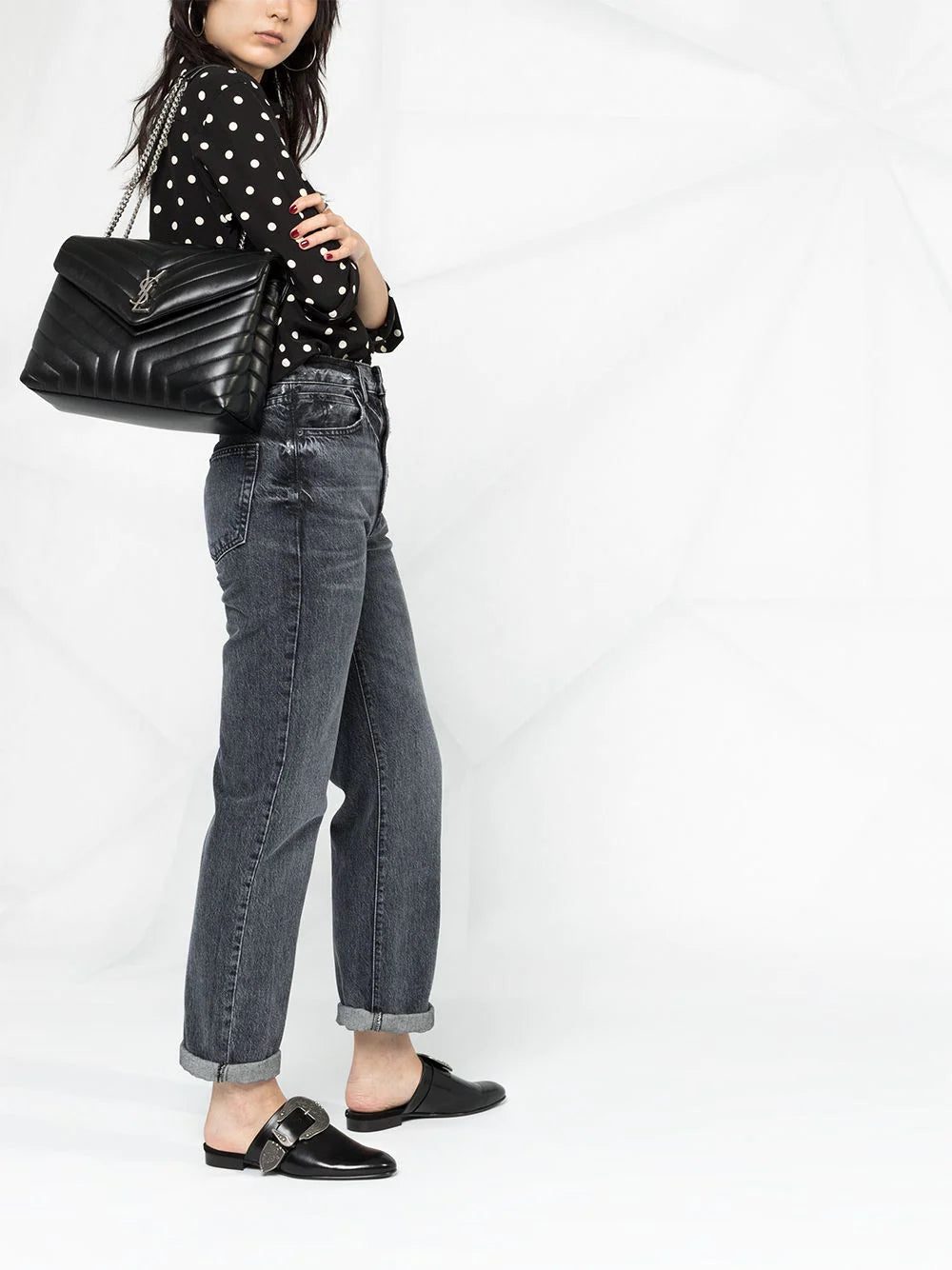 Saint Laurent medium Loulou quilted shoulder bag - Image 2