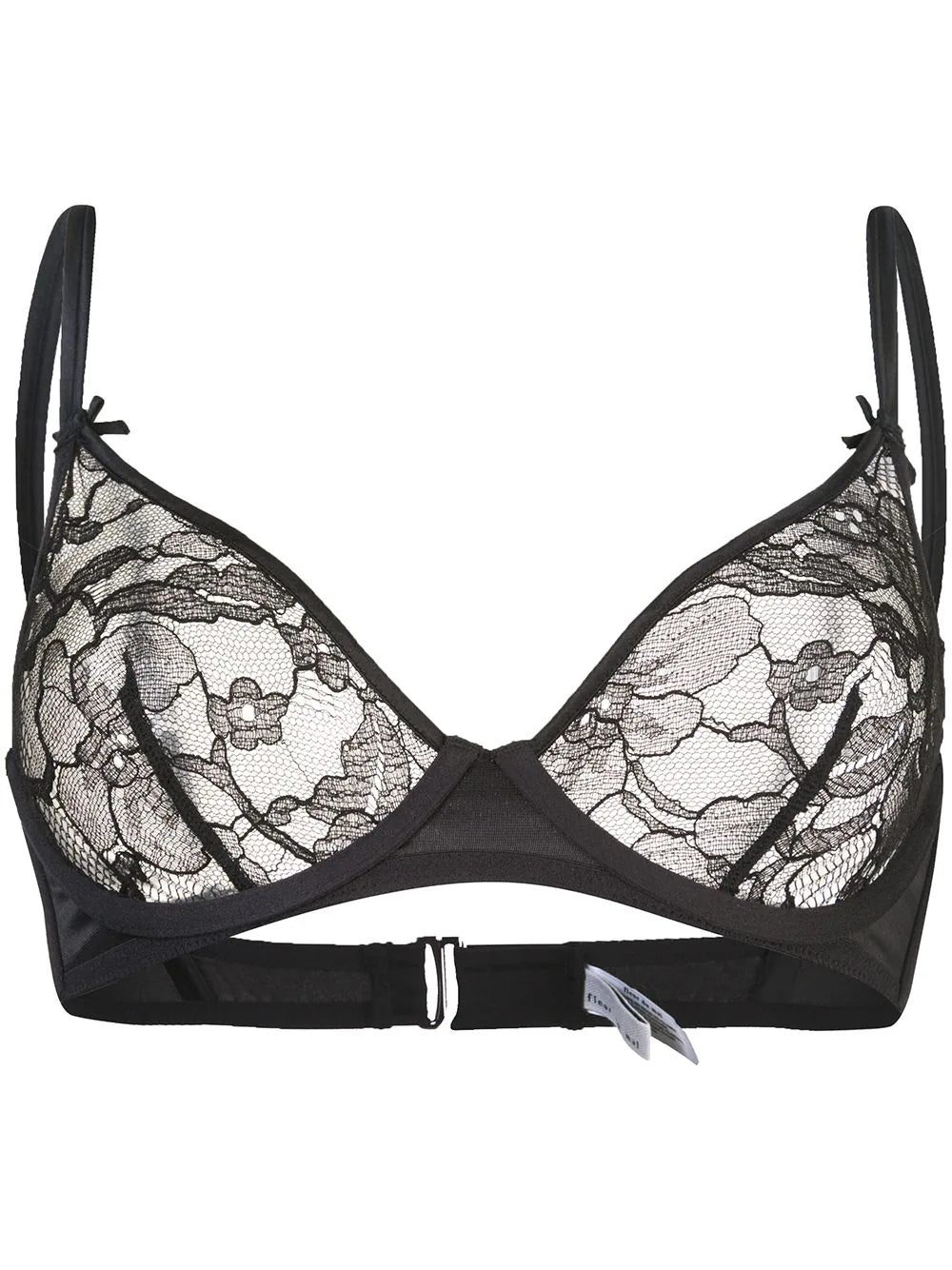 Fleur Du Mal Magnolia Lace unlined demi bra