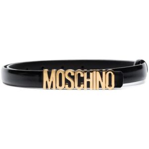 Moschino  logo skinny belt