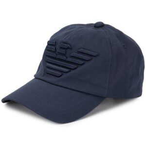 Emporio Armani logo embroidered baseball cap