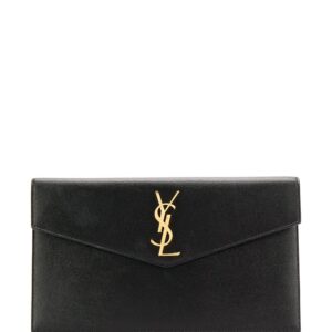 Saint Laurent medium monogram plaque pouch