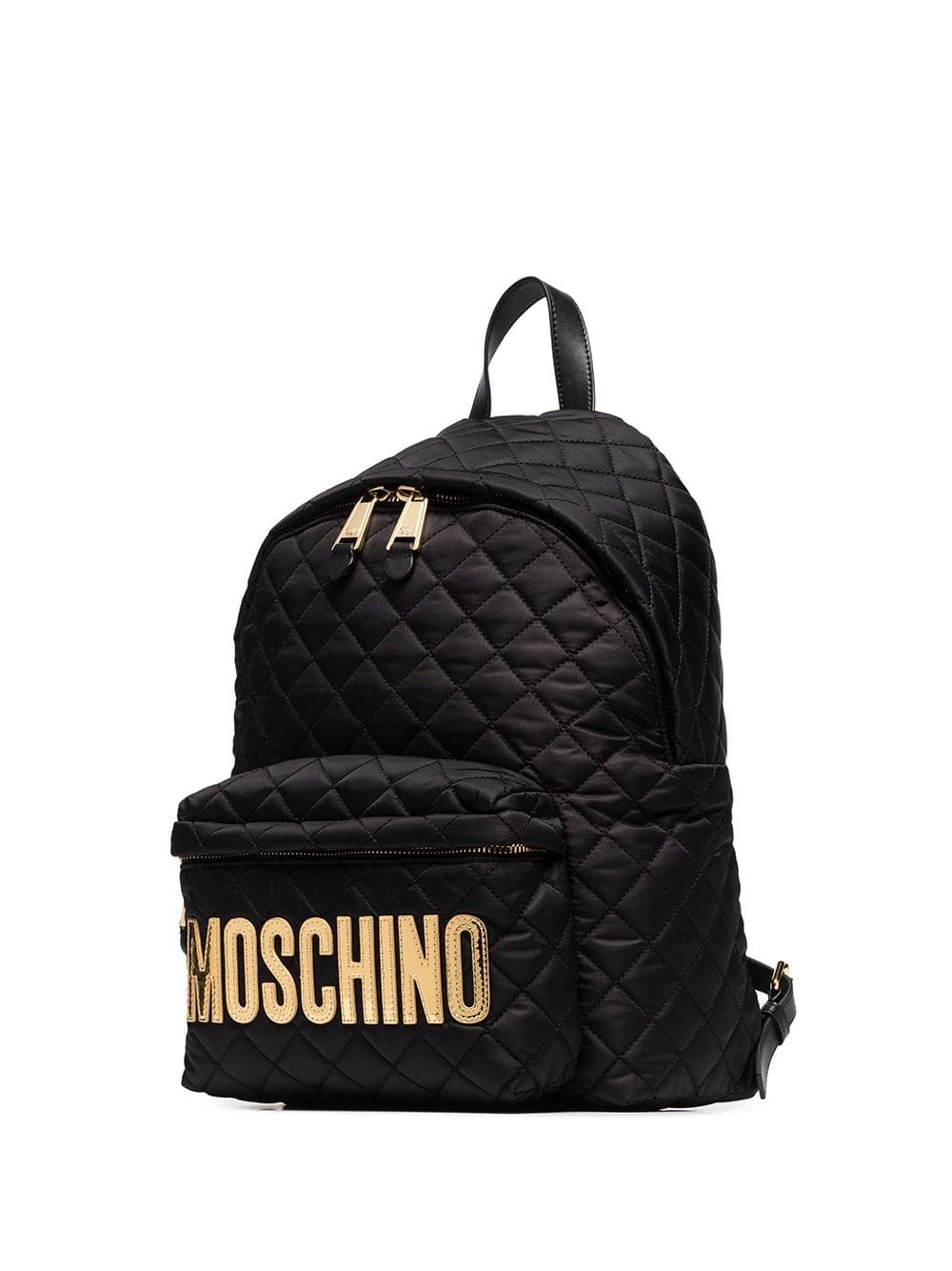 Moschino quilted logo-plaque backpack - Image 4