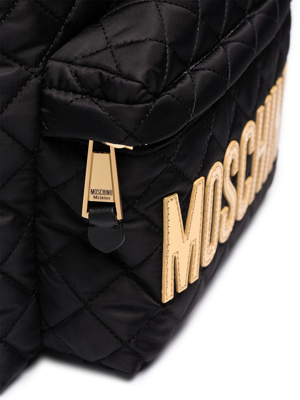 Moschino quilted logo-plaque backpack - Image 5