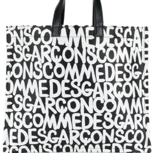Comme Des Garçons logo print shopper tote