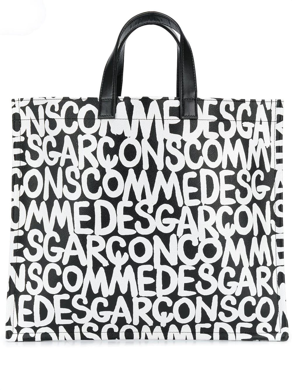 Comme Des Garçons logo print shopper tote