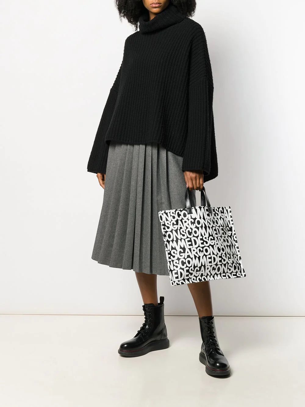 Comme Des Garçons logo print shopper tote - Image 2