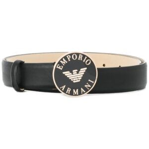 Emporio Armani  enameled buckle belt