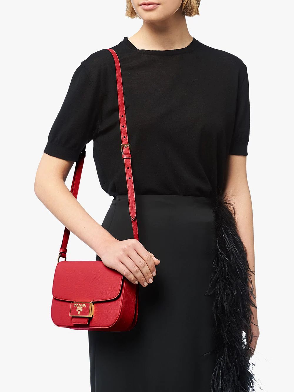 Prada Saffiano leather shoulder bag - Image 2