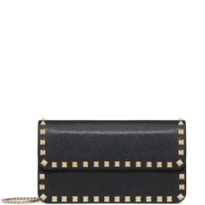 Valentino Garavani Rockstud leather clutch bag
